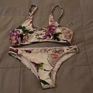 TiniBikini Vibrant Floral Bikini Set Size L